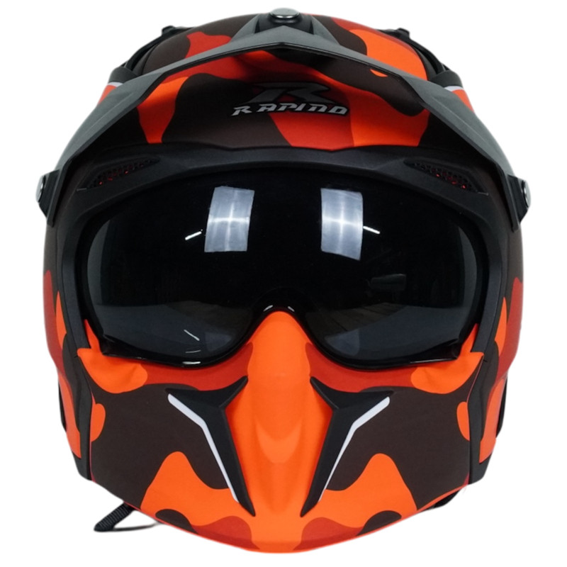 کلاه کاسکت فک جداشونده راپیدو مدل 890+ rd camo