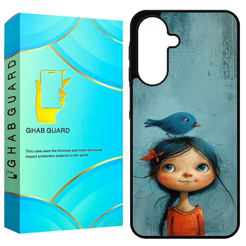 کاور قاب گارد طرح دختر و پرنده مدل GA26 مناسب برای گوشی موبایل سامسونگ Galaxy A26 5G / Galaxy A17 5G