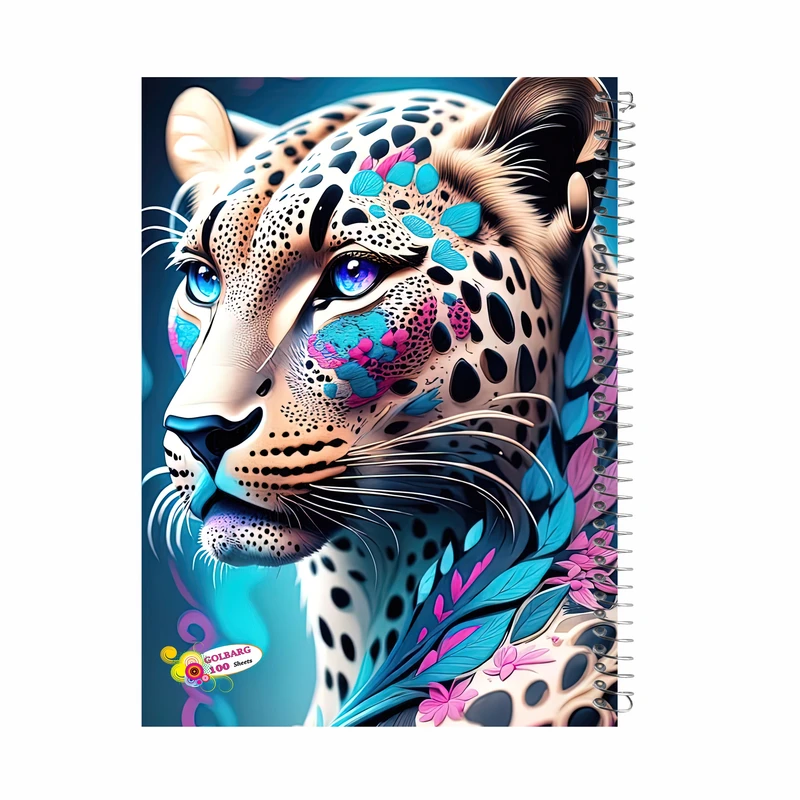 دفتر مشق 60 برگ گلبرگ مدل ببر کد 1620