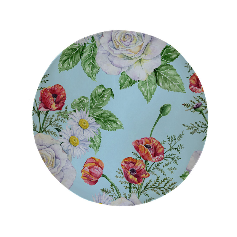 پادری مدل دایره طرح گل کد 5895 سایز 90 × 90 سانتی متر 