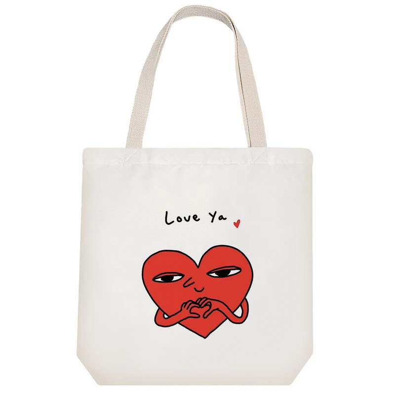 ساک خرید خندالو طرح قلب دوست داشتنی کد 10351