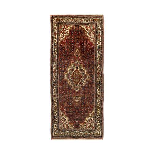 فرش دستبافت سه و نیم متری طرح کردی کد  9.38.204