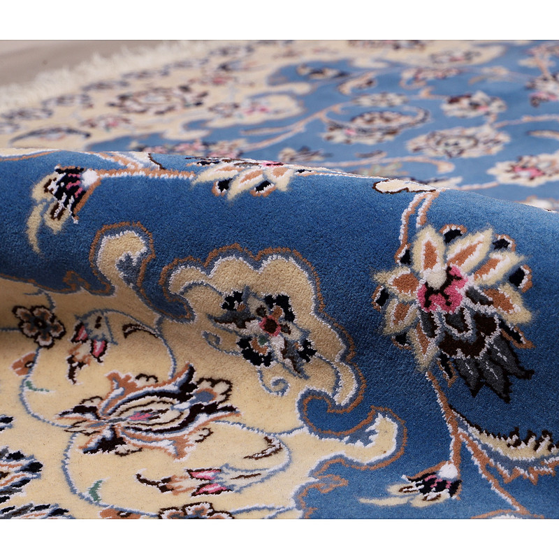 فرش دستبافت چهار متری مدل دایره کد 140281