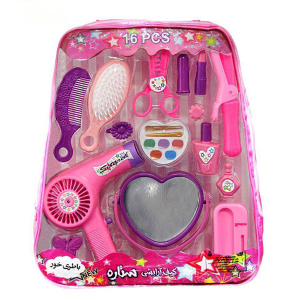 ست اسباب بازی لوازم آرایشی مدل کیف لوازم آرایشی