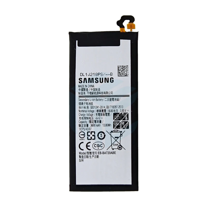 باتری موبایل مدل EB-BA720ABE ظرفیت ۳۶۰۰ میلی آمپرساعت مناسب برای گوشی سامسونگ GALAXY A7 2017 