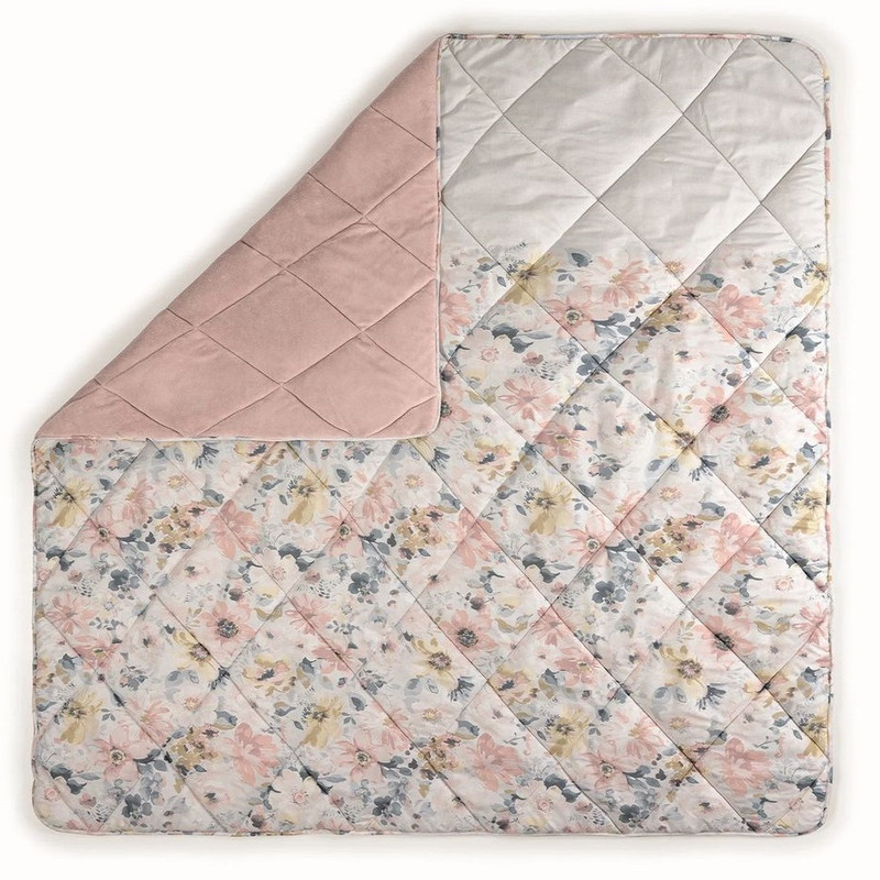 لحاف کاتن باکس مدل Velvet Yorgan Dalya Pudra C.K دونفره سایز 215*195 سانتی متر