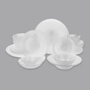 سرویس غذاخوری 33 پارچه 6 نفر نوری تازه مدل پیکسل کد NT20002100T