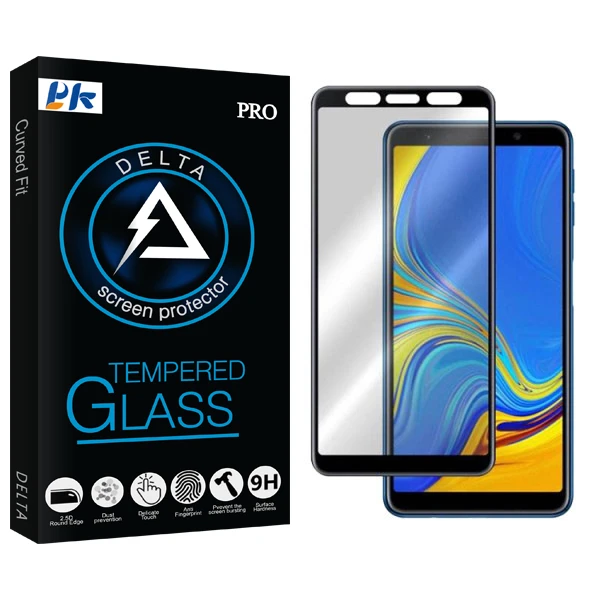 محافظ صفحه نمایش سرامیکی پی کی مدل Delta Glass مناسب برای گوشی موبایل سامسونگ J4 plus/ J6 plus/ A6 plus/ A750/ A7 218