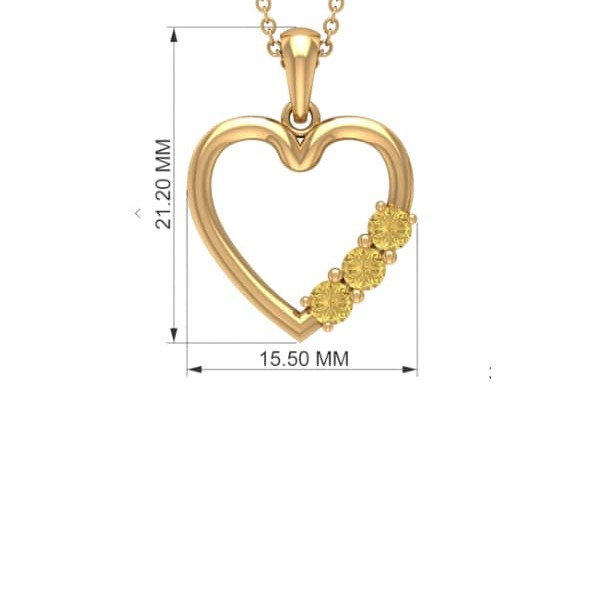 گردنبند طلا 18 عیار زنانه قیراط طرح قلب کد GH1654