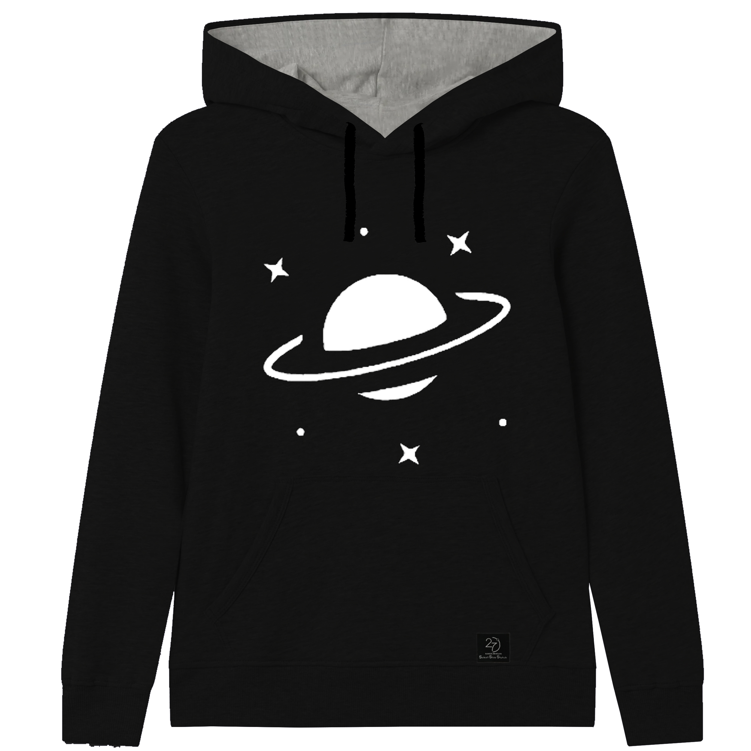 هودی دخترانه 27 مدل سیاره کد Z09 رنگ مشکی