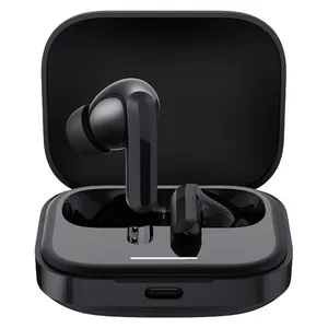هدفون بلوتوثی شیائومی مدل Redmi Buds 5 با نویز کنسلینگ فعال (ANC)، درگاه شارژ USB Type-C، دارای نشانگر روی محفظه شارژ