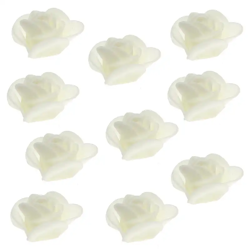 استیکر پارچه و لباس طرح گل مدل فومی 10GF_SH بسته 10 عددی