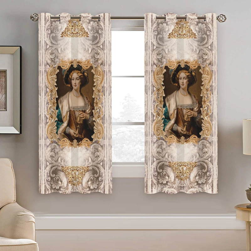 پرده نیروانا طرح قاب عکس مدل هازان کد 9004 سایز 140×200 سانتی متر