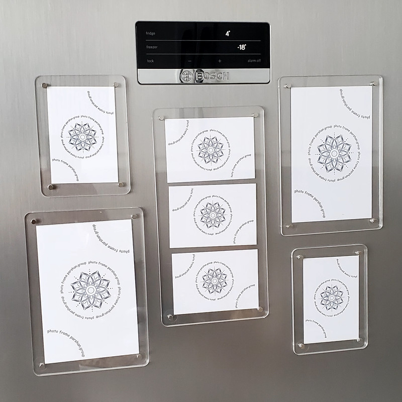 قاب عکس مدل مگنتی یخچالی مجموعه 5 عددی