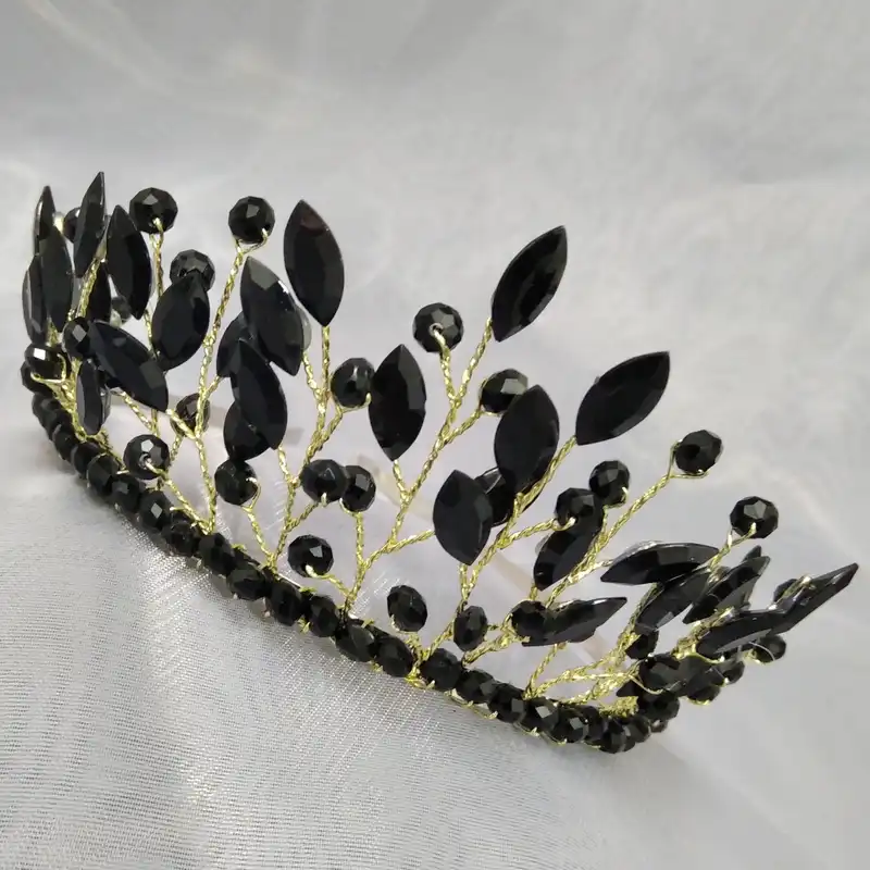 تاج مو زنانه مدل نگین چشمی