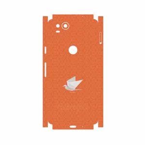 MAHOOT Minimalist origami bird-FullSkin Cover Sticker for Google Pixel 2