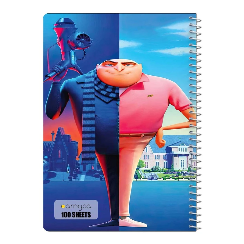 دفتر مشق 100 برگ سیمی کارنیکا طرح من نفرت انگیز Despicable Me کد 85319