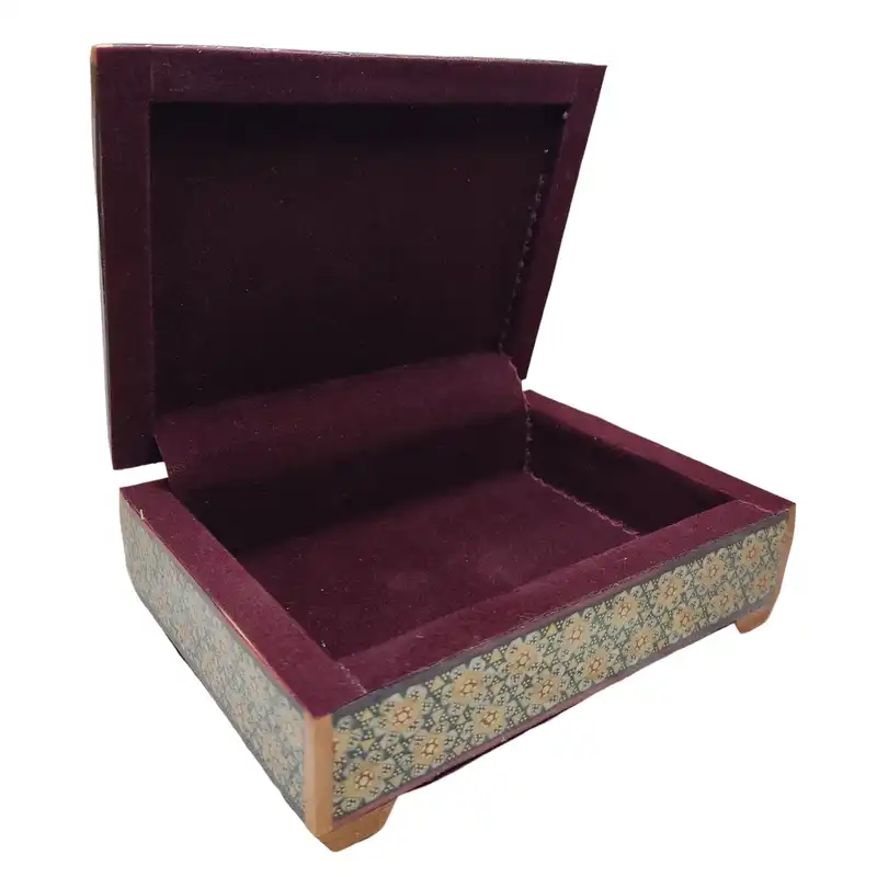 جعبه جواهرات خاتم کاری کد01