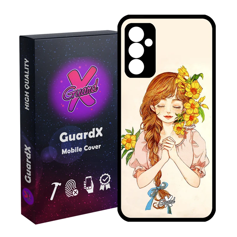 کاور گارد ایکس طرح دختر مدل Glass10317 مناسب برای گوشی موبایل سامسونگ Galaxy S23 FE