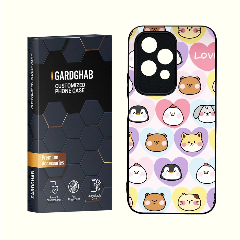 کاور گارد قاب مدل دور ژله ای  گلس فانتزی مناسب برای گوشی انر Honor 200Lite 5G