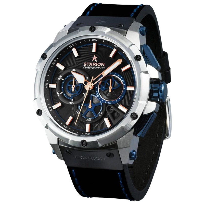ساعت مچی عقربه‌ای کوارتز مردانه استاریون مدل کرنوگراف رفرنس کد B727-C2