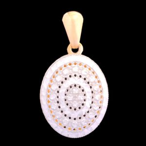 نقد و بررسی آویز گردنبند طلا 18 عیار زنانه طلای مستجابی مدل آوا بیضی تراش کد 64 توسط خریداران