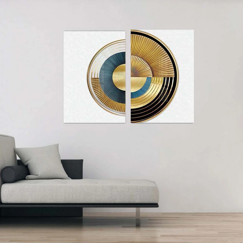 تابلو شاسی بکلیت طرح مدرن نیم دایره مدل SH-1848 مجموعه 2 عددی