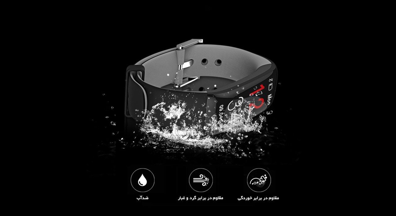 مچ بند هوشمند دابل سیکس مدل AK20 Gray -  - 3