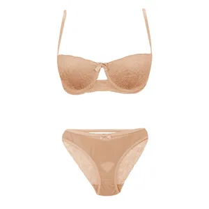 ست شورت و سوتین زنانه تی بی ان مدل 122010 رنگ کرم