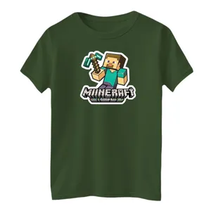 تی شرت آستین کوتاه بچگانه مدل ماینکرفت کد01