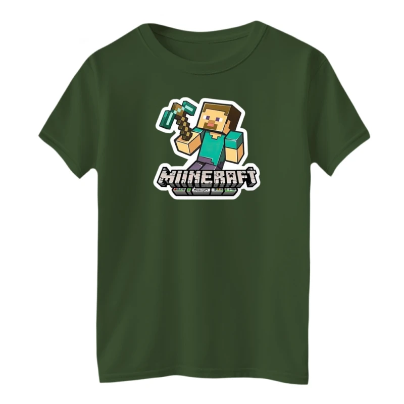 تی شرت آستین کوتاه بچگانه مدل ماینکرفت کد01