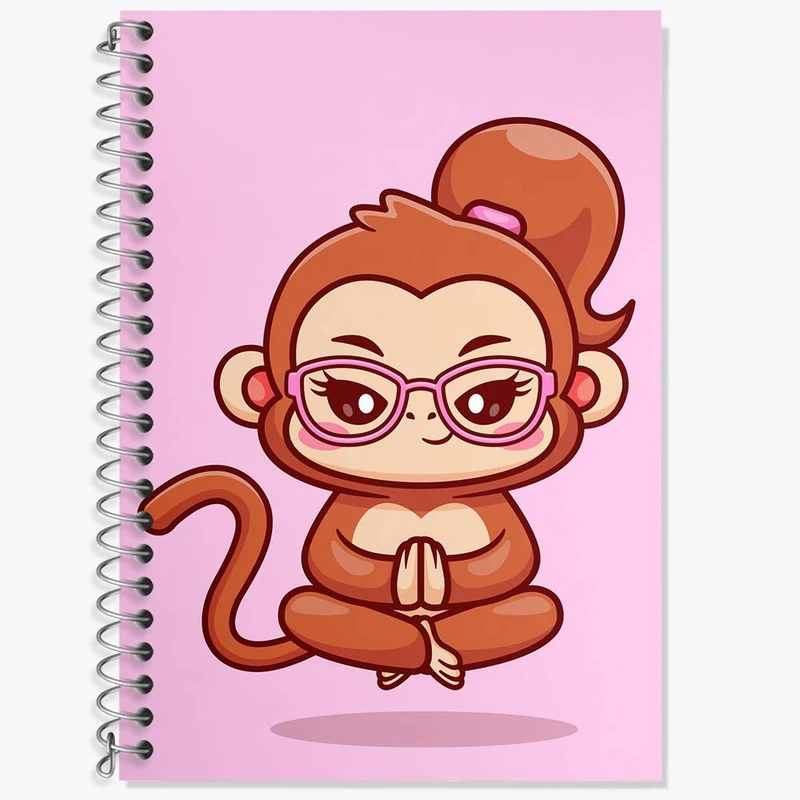 دفتر لغت 50 برگ خندالو مدل میمون کد 29446