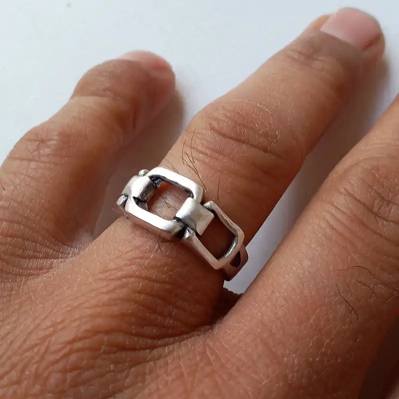 انگشتر مدل زنجیر کد ZAW1