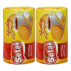 بیسکویت کرم‌دار  آرد جو ستاک - 150 گرم بسته 2 عددی