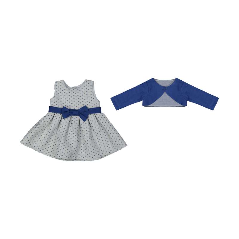 ست پیراهن و کت نوزادی دخترانه فیورلا مدل 22701-05