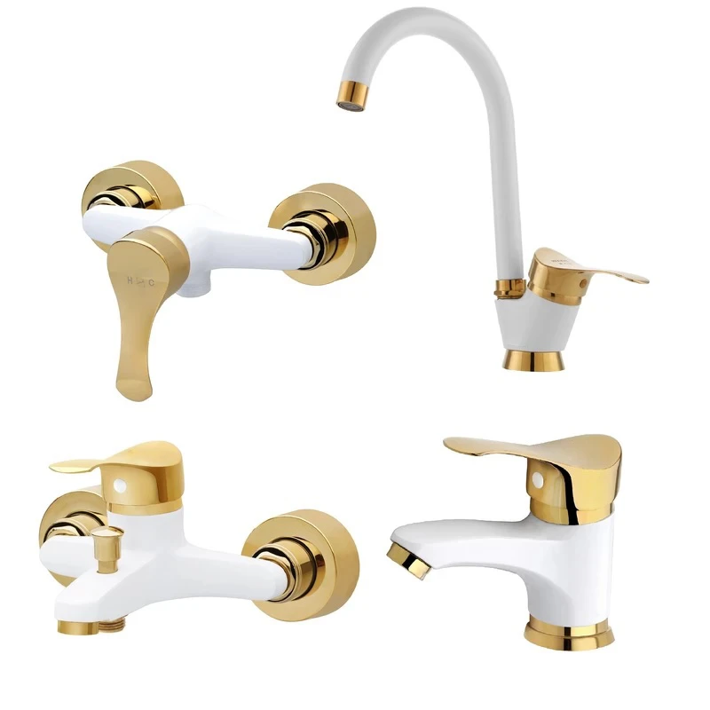 ست شیرآلات ترنم مدل یونیک پلاسST مجموعه 4 عددی 