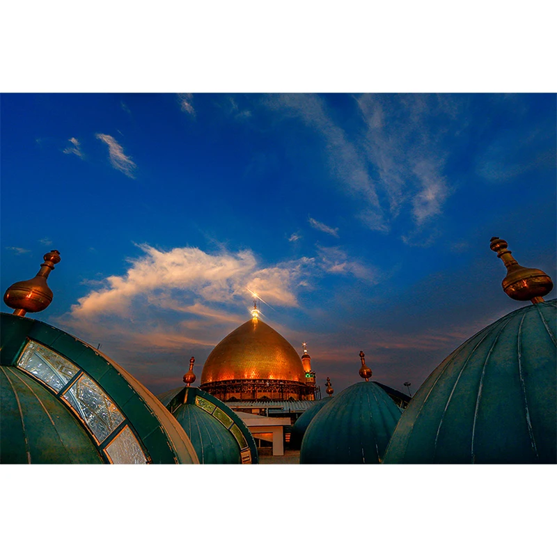 تابلو شاسی مدل نجف گنبد منور حرم امام علی (ع) کد 13