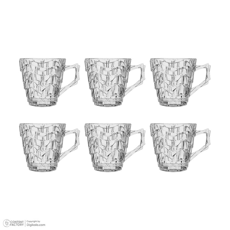 لیوان ساکورا مدل Yuka کد SK20800600w بسته 6 عددی