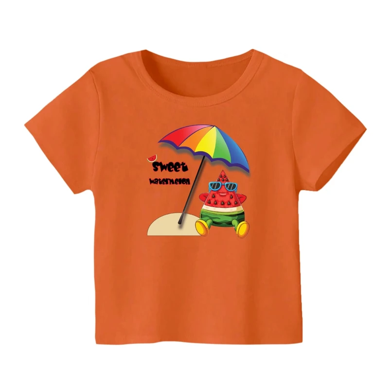 تی شرت آستین کوتاه بچگانه مدل هندوانه یلدایی کد 23