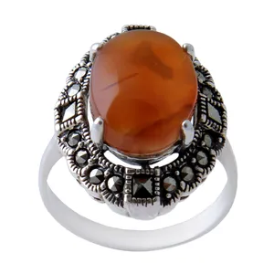    انگشتر نقره زنانه بازرگانی میلادی کد AW_317