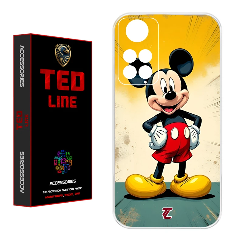 کاور تدلاین طرح میکی موس کد 1144 مناسب برای گوشی موبایل شیائومی Redmi Note 11 4G / Note 11S