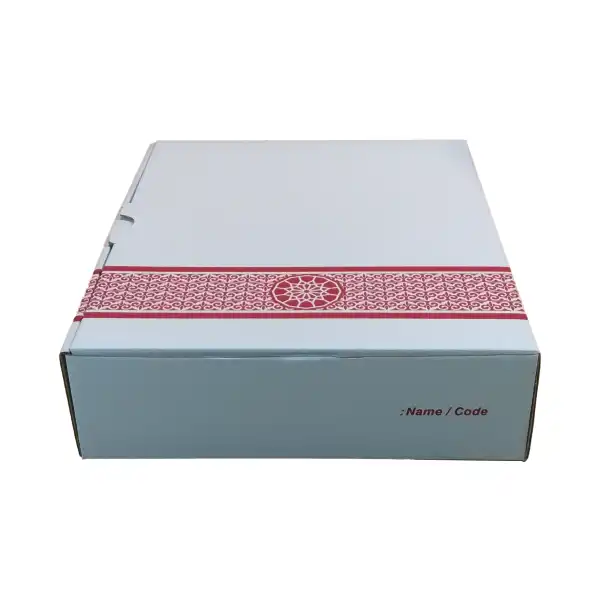 جعبه بسته بندی مدل غذای بیرون بر تک پرسی رنگی کد G1 بسته 100 عددی