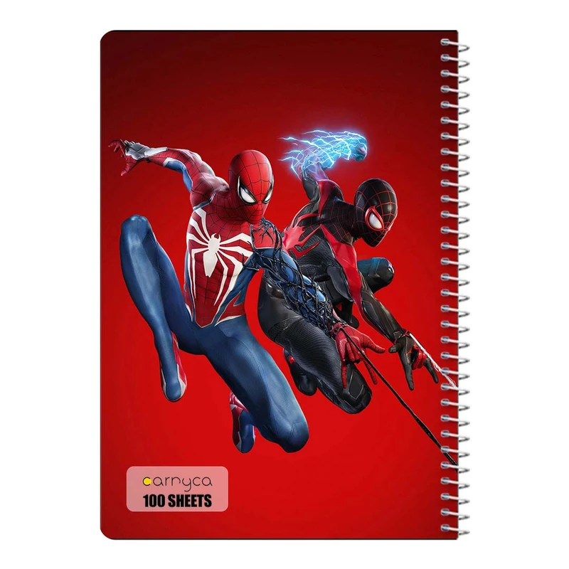 دفتر مشق 100 برگ سیمی کارنیکا طرح Man-مرد عنکبوتی Spider کد 31038