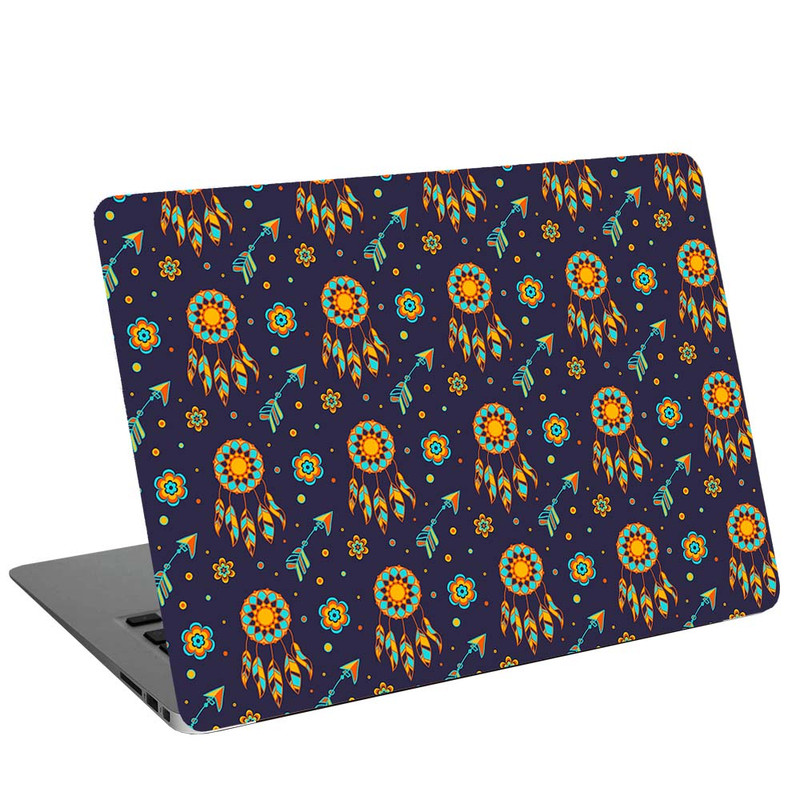 استیکر لپ تاپ طرح Print Dark Blue Boho Pattern کد G-248 مناسب برای لپ تاپ 15.6 اینچ