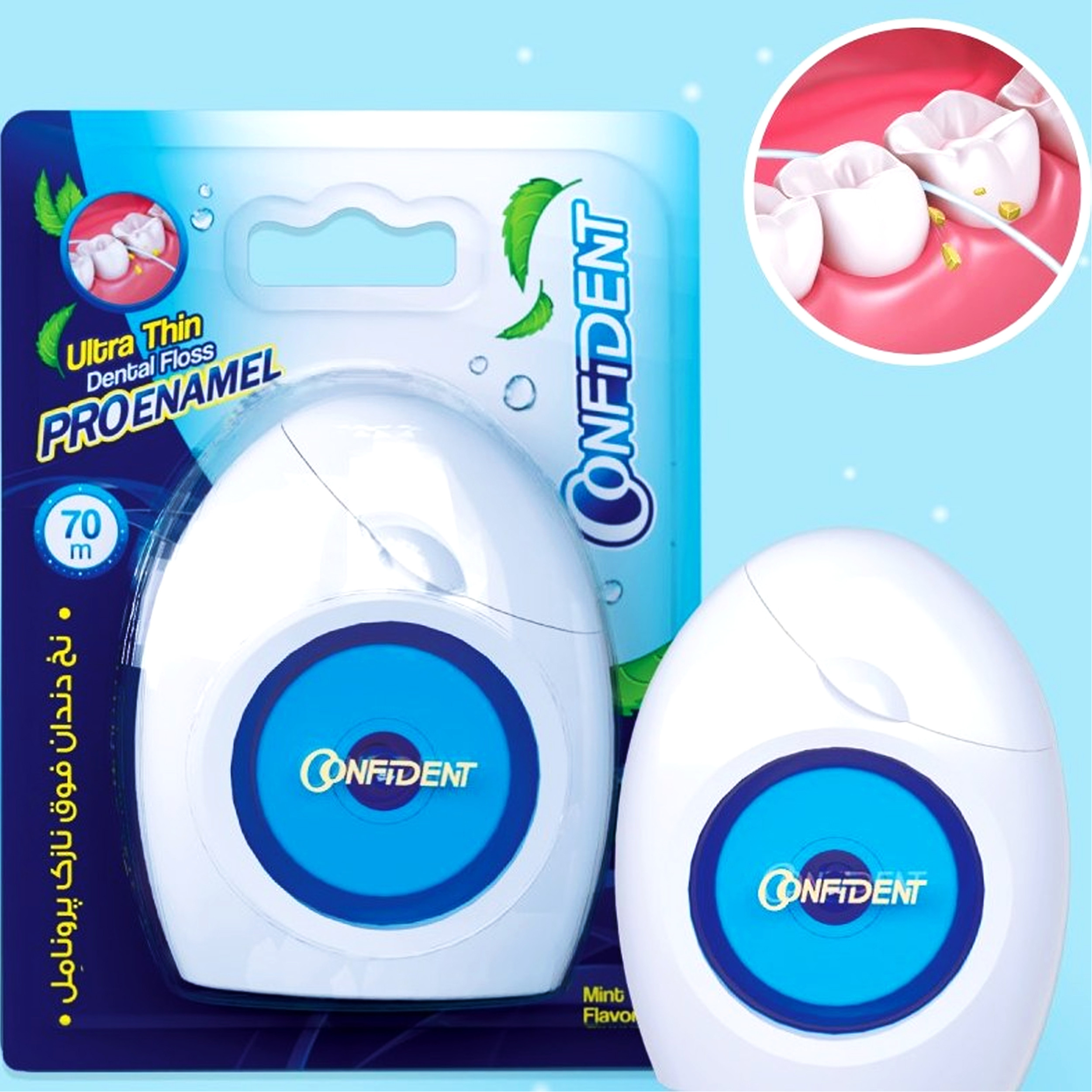 نخ دندان کانفیدنت مدل پرونامل کد 70