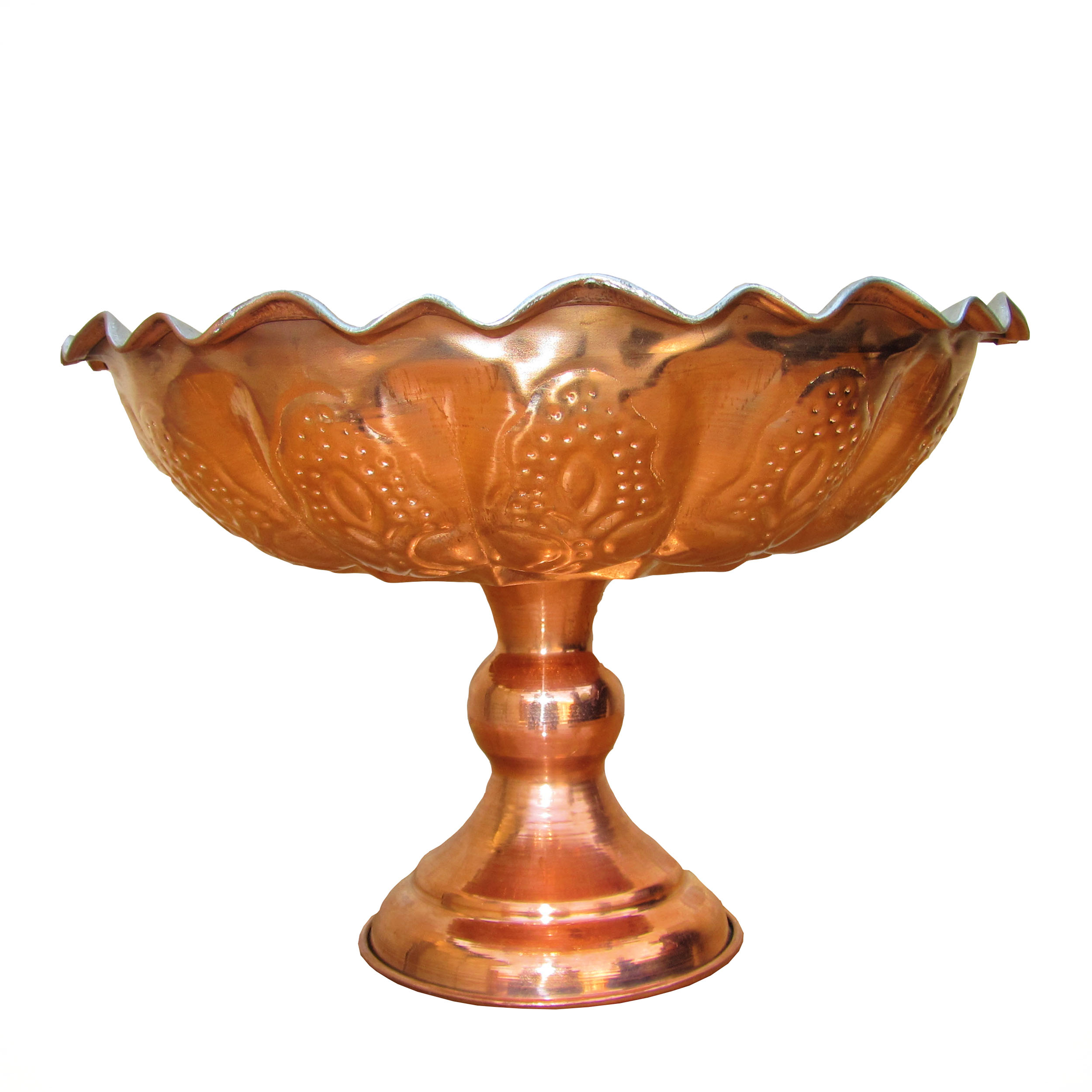 میوه خوری مسی مدل تک پایه کد MTM01