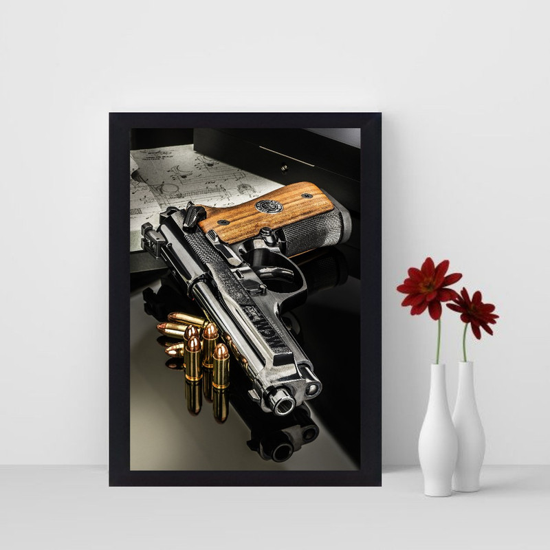 تابلو نوری گیم دکور طرح اسلحه مدل Gun