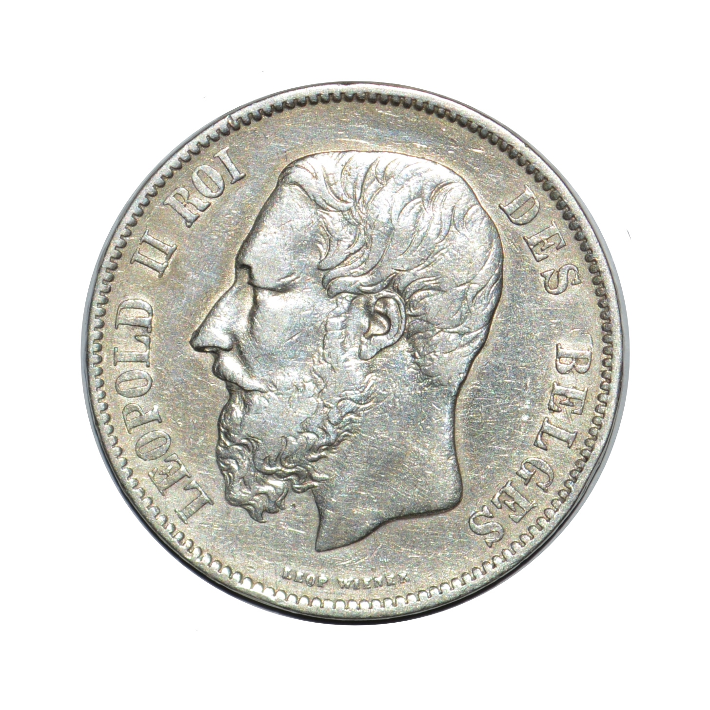 سکه تزیینی طرح کشور بلژیک مدل 5 فرانک 1871 میلادی