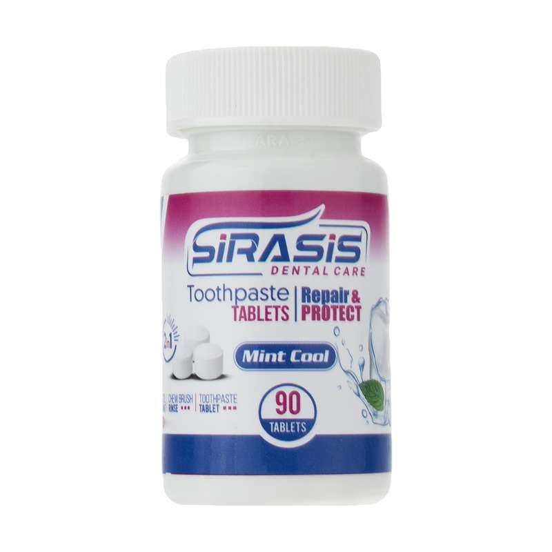 قرص دهان شویه و خمیر دندان سیراسیس مدل 02 بسته 90 عددی