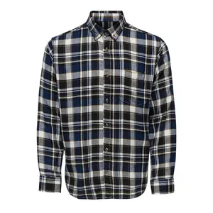 پیراهن آستین بلند مردانه اونلی اند سانز مدل BLUE-220166